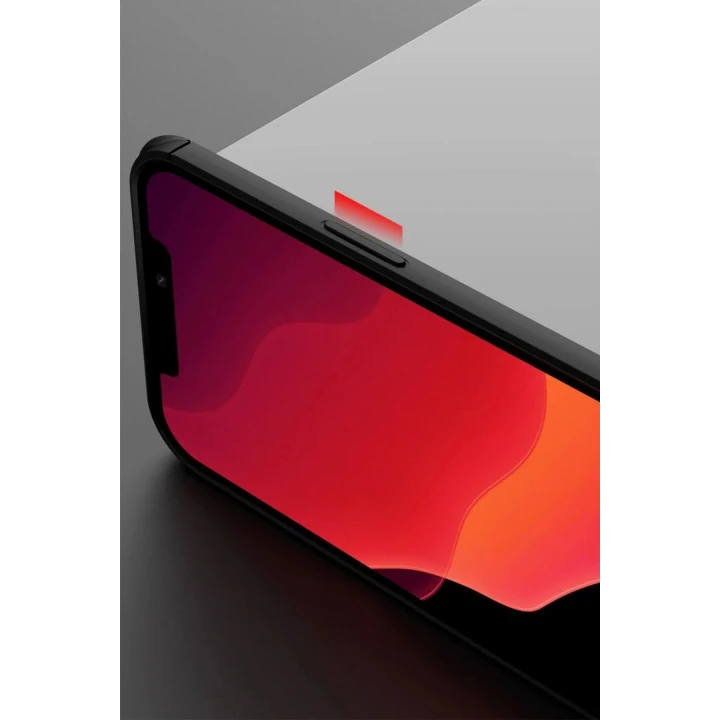 iPhone 12 Pro Max Kılıf Range Yüzüklü Silikon - Kırmızı