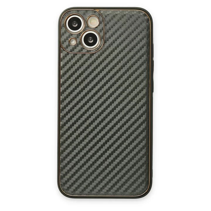 iPhone 13 Kılıf Coco Karbon Silikon - Füme