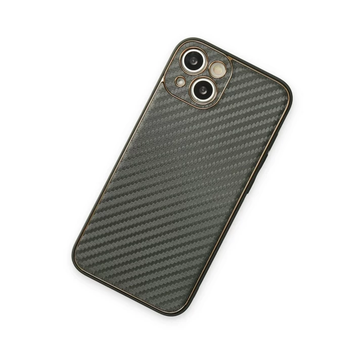 iPhone 13 Kılıf Coco Karbon Silikon - Füme