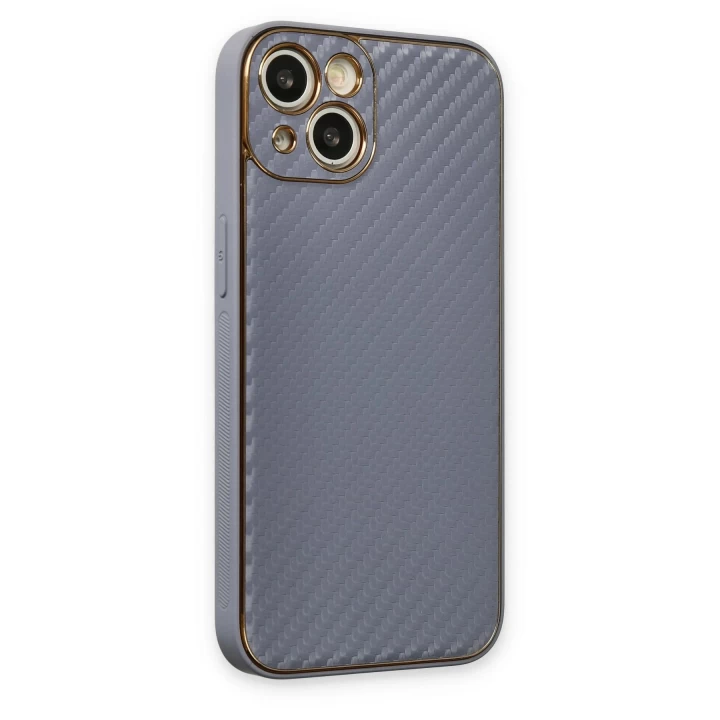 iPhone 13 Kılıf Coco Karbon Silikon - Gri