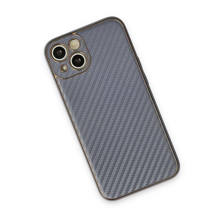 iPhone 13 Kılıf Coco Karbon Silikon - Gri