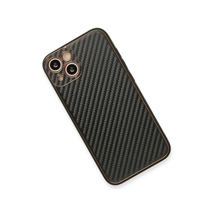 iPhone 13 Kılıf Coco Karbon Silikon - Siyah