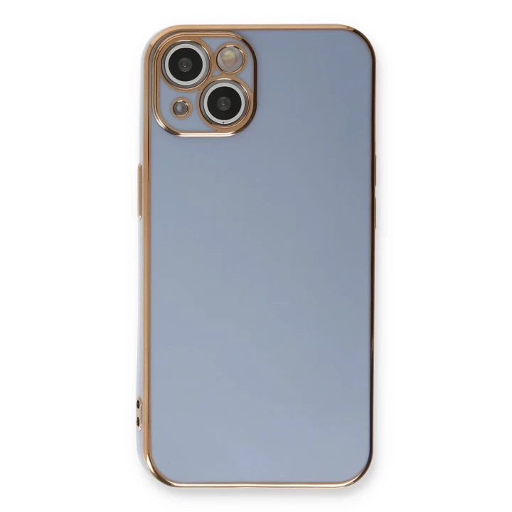 iPhone 13 Kılıf Volet Silikon - Mavi