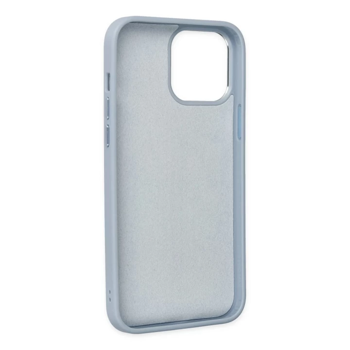 iPhone 13 Pro Kılıf Asya Deri Silikon - Sierra Blue