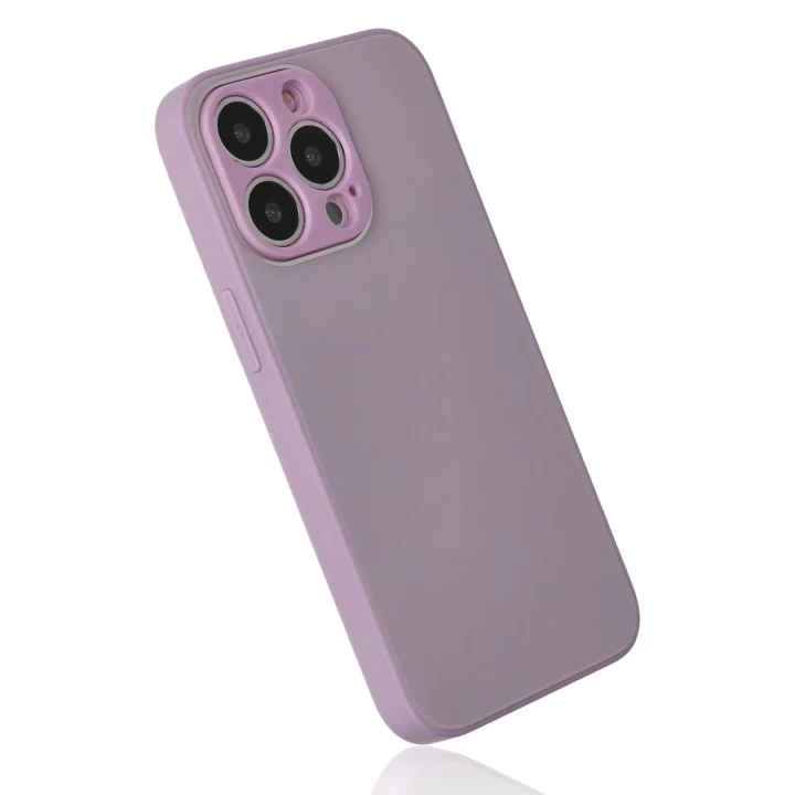 iPhone 13 Pro Kılıf Glass Kapak - Mor