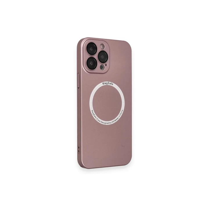 iPhone 13 Pro Kılıf Jack Magneticsafe Lens Silikon - Rose Gold