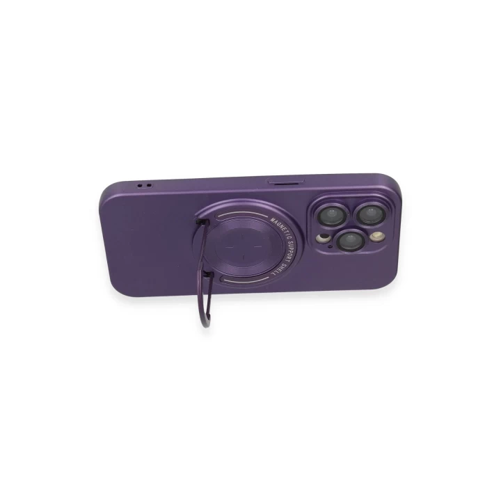 iPhone 13 Pro Kılıf Lukka Magneticsafe Kapak - Derin Mor