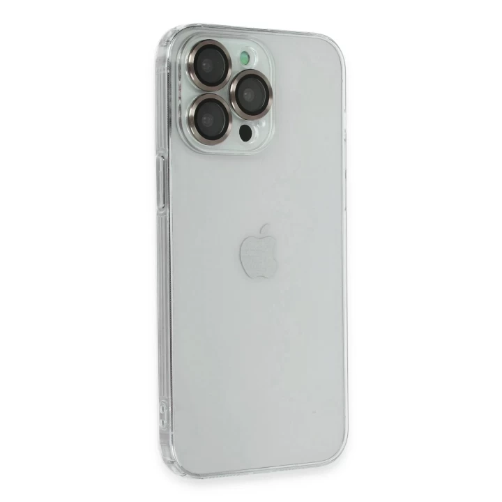 iPhone 13 Pro Kılıf Luko Lens Silikon - Gold