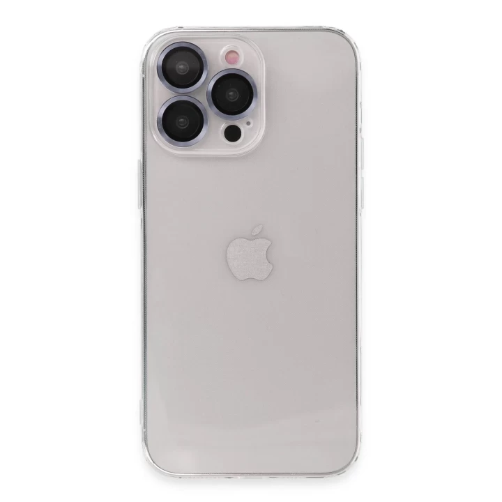 iPhone 13 Pro Kılıf Luko Lens Silikon - Sierra Blue
