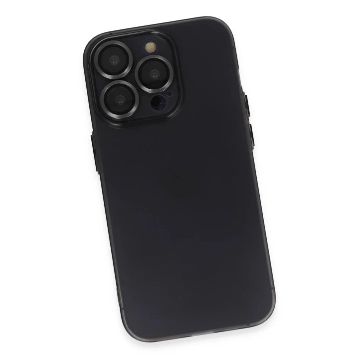 iPhone 13 Pro Kılıf Luko Lens Silikon - Siyah