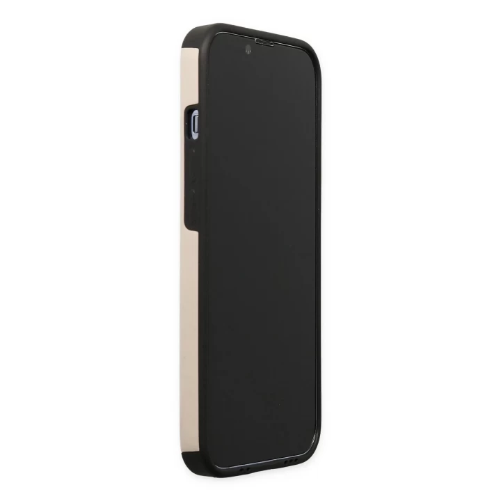iPhone 13 Pro Kılıf Mega Standlı Silikon - Gold