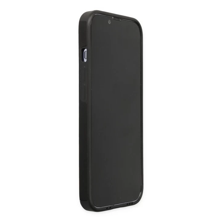 iPhone 13 Pro Kılıf Mega Standlı Silikon - Siyah