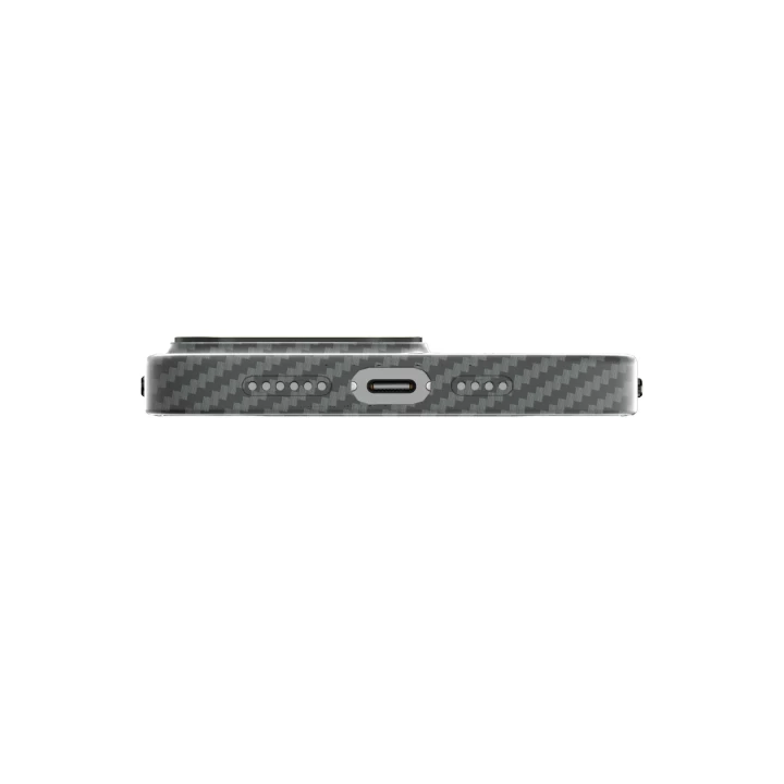 iPhone 13 Pro Kılıf Mekanik Magsafe Kapak - Füme - 1
