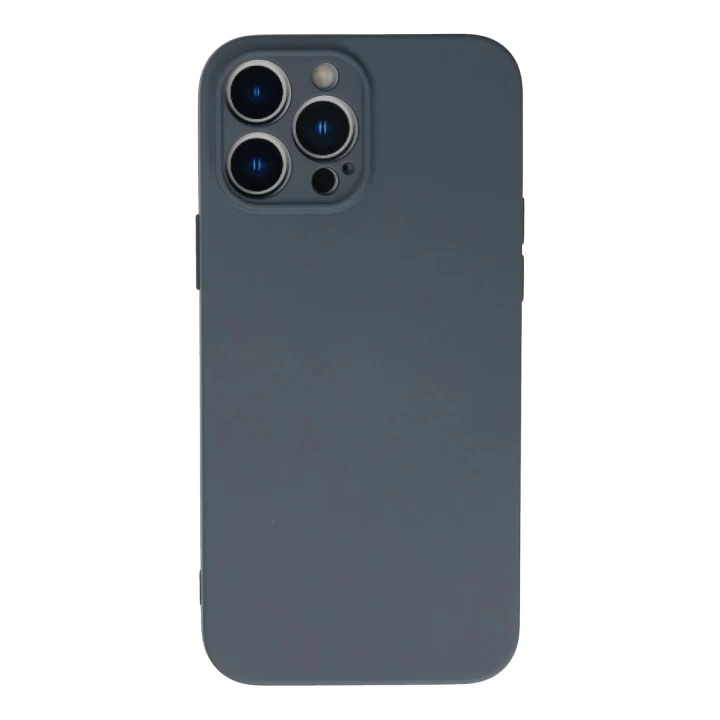 iPhone 13 Pro Kılıf Nano içi Kadife Silikon - Gri