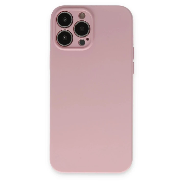 iPhone 13 Pro Kılıf Nano içi Kadife Silikon - Pembe