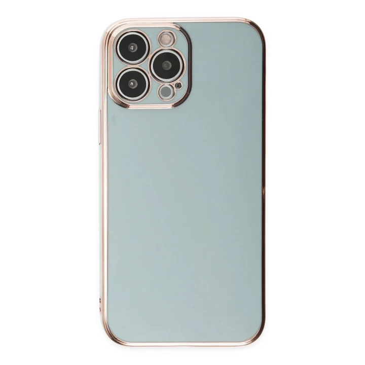 iPhone 13 Pro Kılıf Volet Silikon - Açık Yeşil