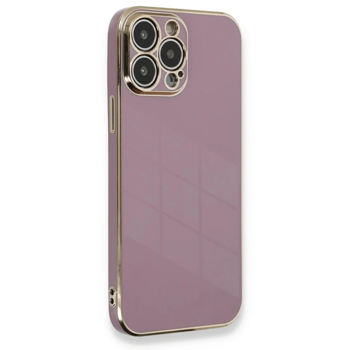 iPhone 13 Pro Kılıf Volet Silikon - Mor