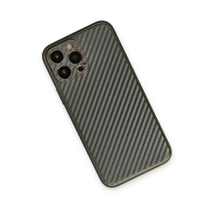 iPhone 13 Pro Max Kılıf Coco Karbon Silikon - Füme