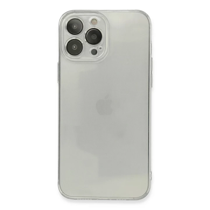 iPhone 13 Pro Max Kılıf Fly Lens Silikon - Şeffaf