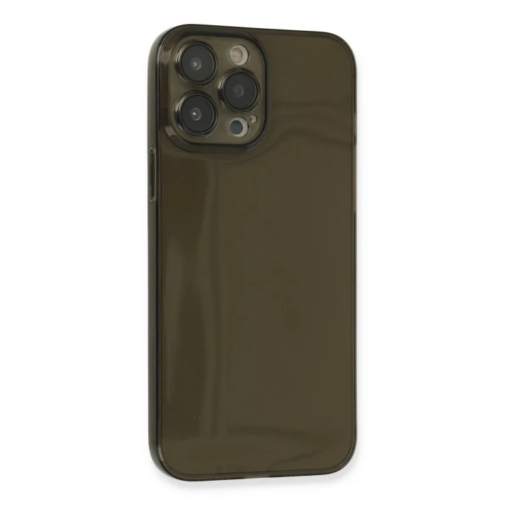 iPhone 13 Pro Max Kılıf Fly Lens Silikon - Siyah