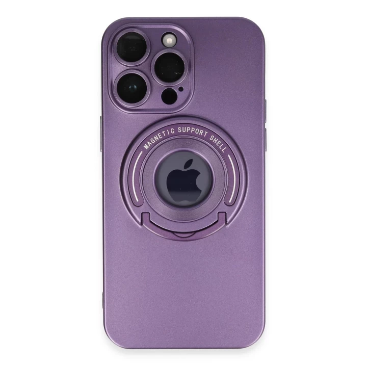 iPhone 13 Pro Max Kılıf Lukka Magneticsafe Kapak - Derin Mor