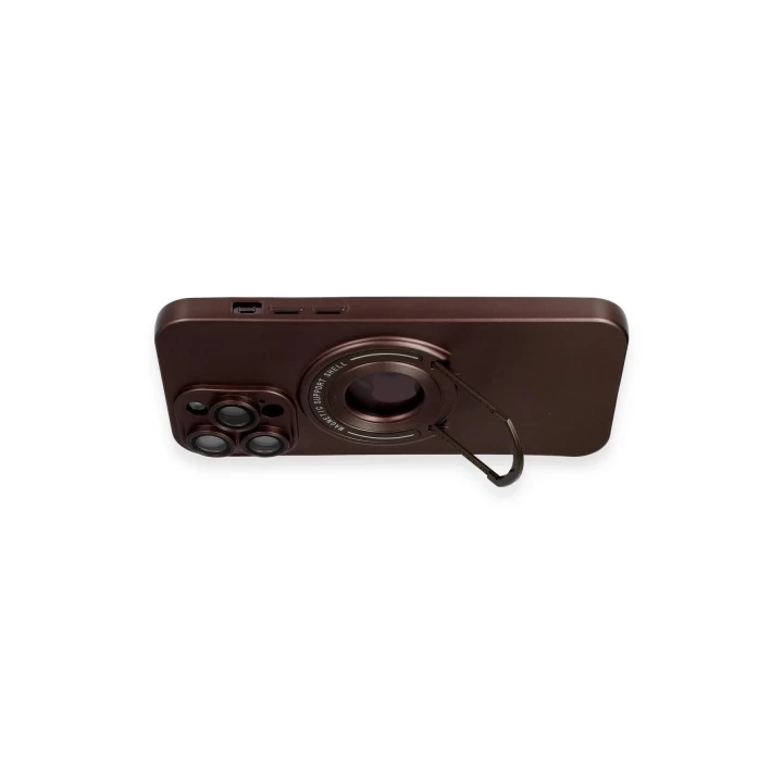 iPhone 13 Pro Max Kılıf Lukka Magneticsafe Kapak - Kahverengi