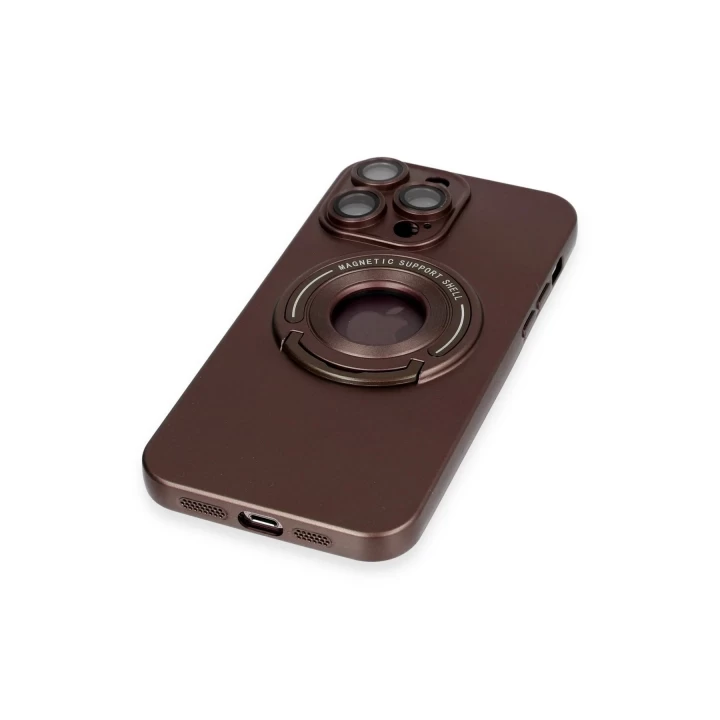 iPhone 13 Pro Max Kılıf Lukka Magneticsafe Kapak - Kahverengi