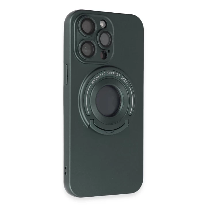 iPhone 13 Pro Max Kılıf Lukka Magneticsafe Kapak - Koyu Yeşil