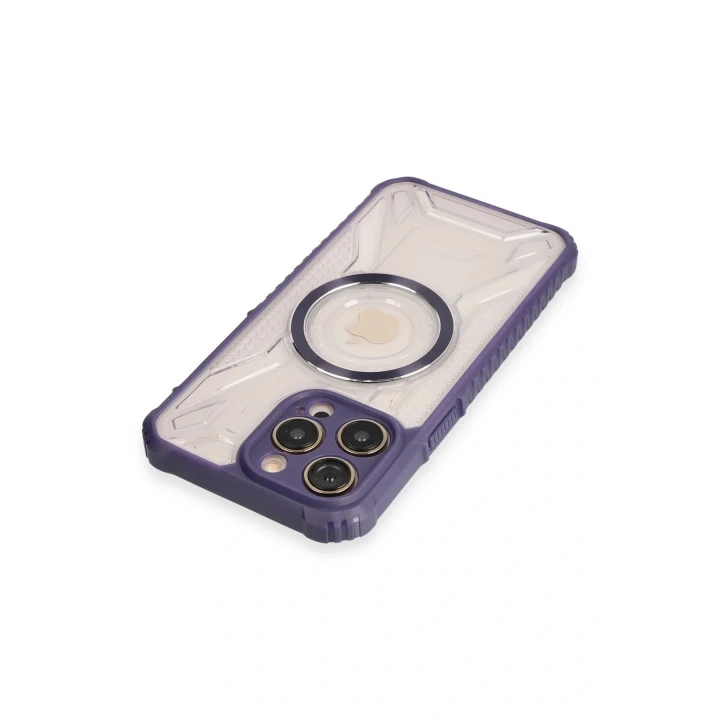 iPhone 13 Pro Max Kılıf Prag Magneticsafe Kapak - Derin Mor