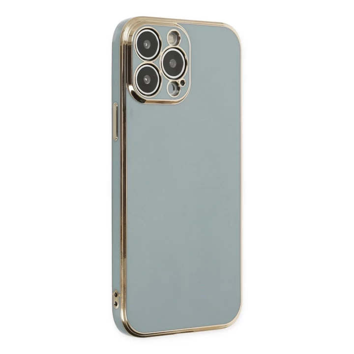 iPhone 13 Pro Max Kılıf Volet Silikon - Açık Yeşil