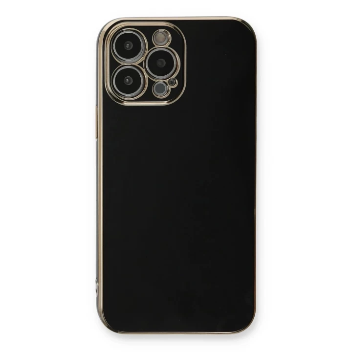 iPhone 13 Pro Max Kılıf Volet Silikon - Siyah
