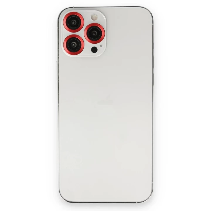 iPhone 13 Pro Max Metal Kamera Lens - Kırmızı