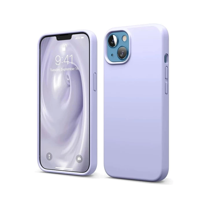 iPhone 14 Kılıf First Silikon - Lila