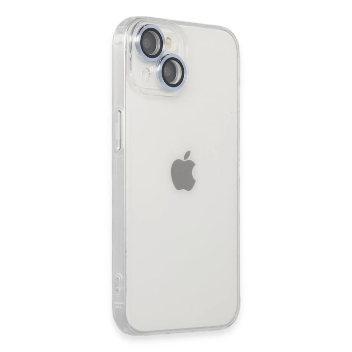 iPhone 14 Kılıf Luko Lens Silikon - Sierra Blue