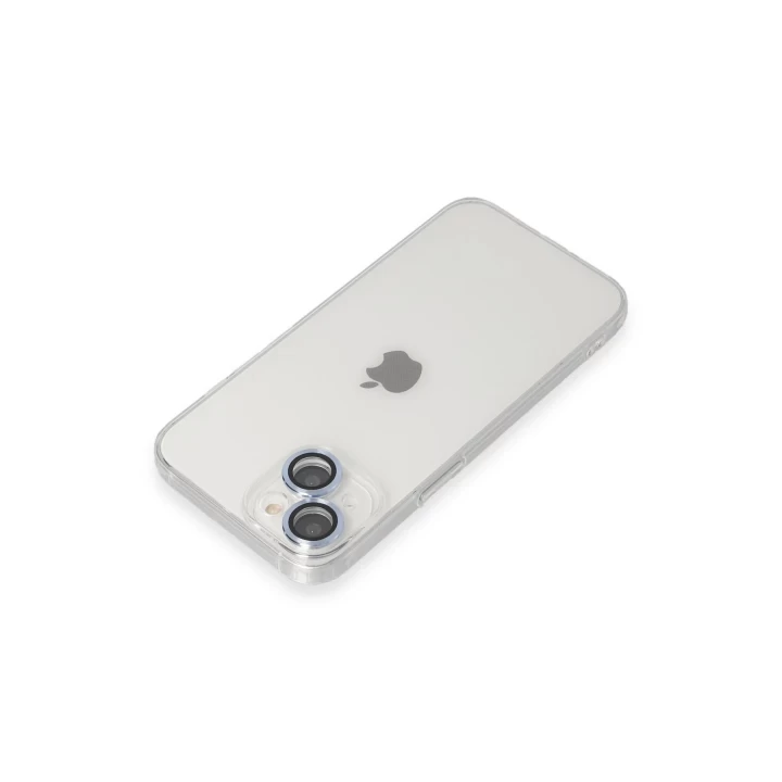 iPhone 14 Kılıf Luko Lens Silikon - Sierra Blue