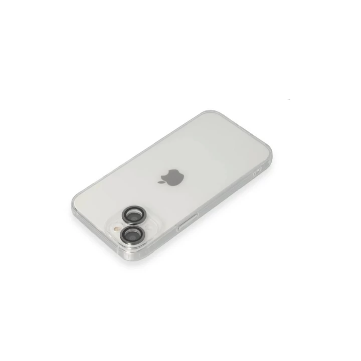 iPhone 14 Kılıf Luko Lens Silikon - Siyah