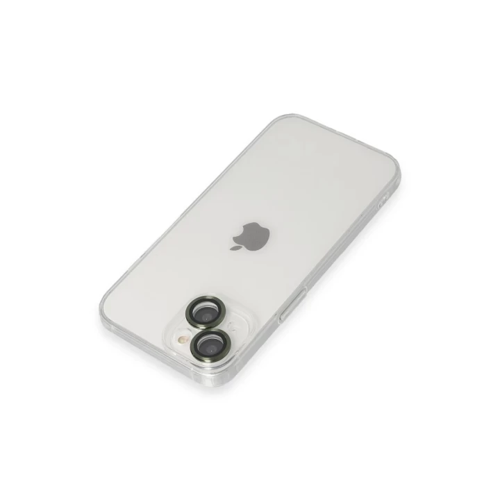 iPhone 14 Kılıf Luko Lens Silikon - Yeşil