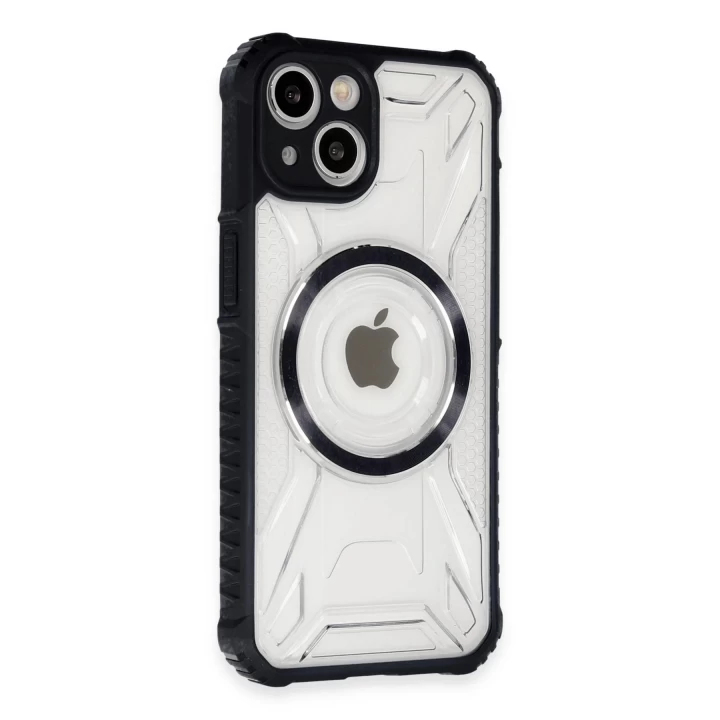 iPhone 14 Kılıf Prag Magneticsafe Kapak - Siyah