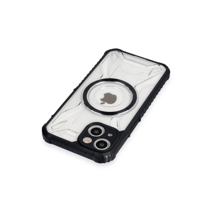iPhone 14 Kılıf Prag Magneticsafe Kapak - Siyah