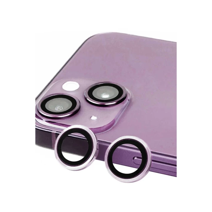 iPhone 14 Plus Raze Metal Kamera Lens - Mor