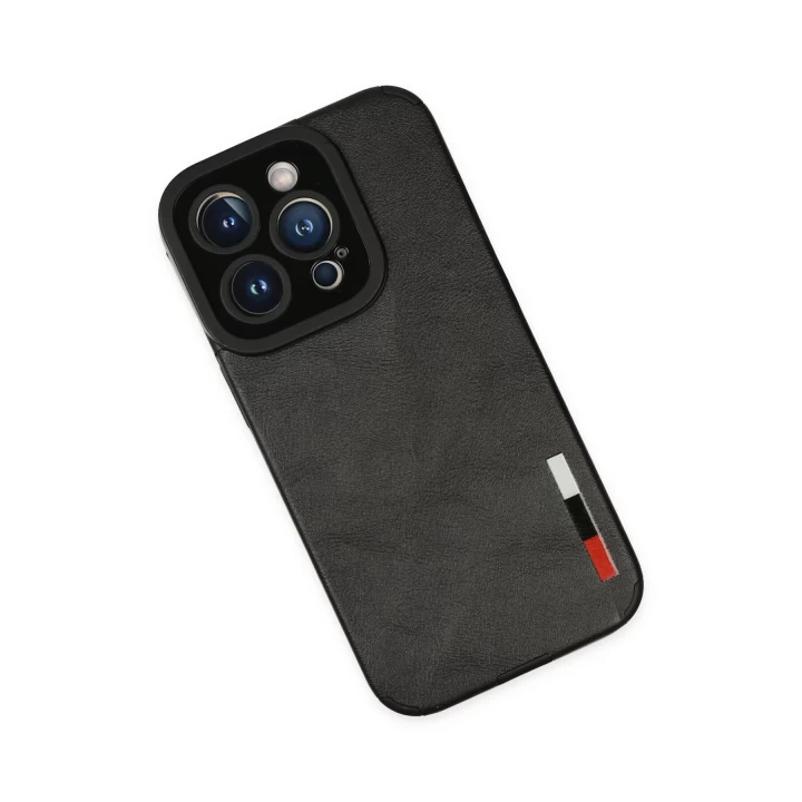 iPhone 14 Pro Kılıf Loop Deri Silikon - Siyah