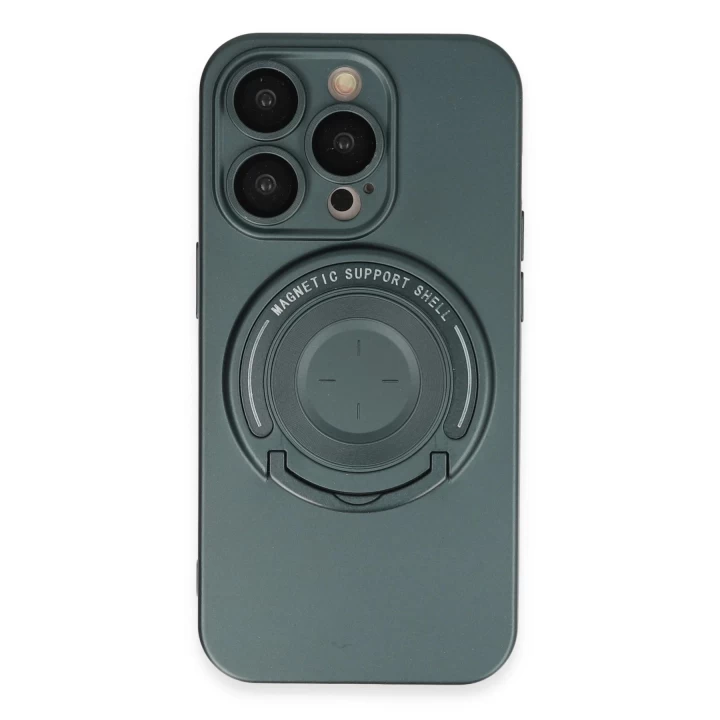 iPhone 14 Pro Kılıf Lukka Magneticsafe Kapak - Koyu Yeşil