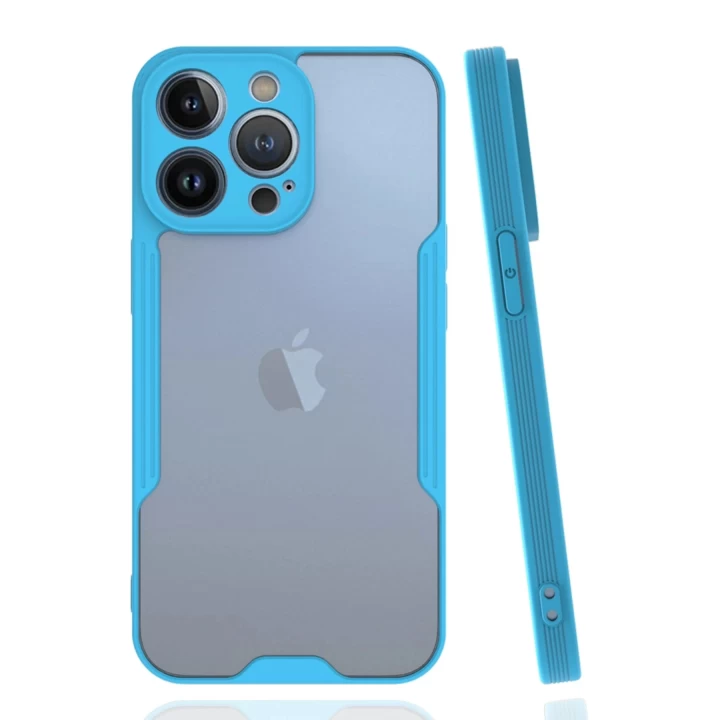 iPhone 14 Pro Kılıf Platin Silikon - Mavi