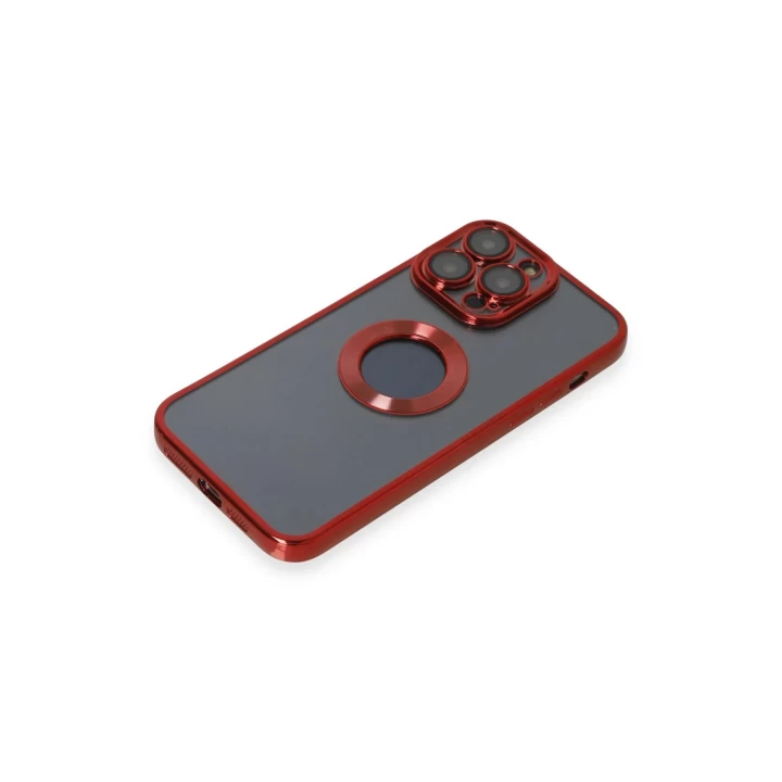 iPhone 14 Pro Kılıf Slot Silikon - Kırmızı