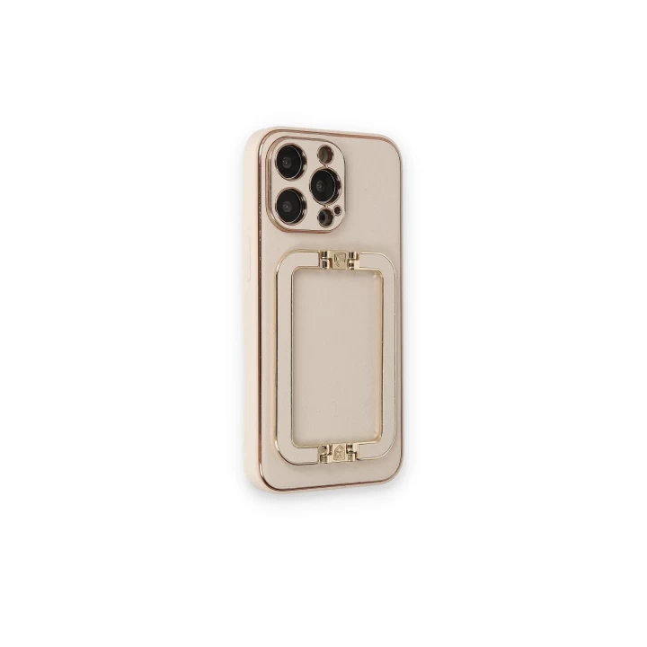 iPhone 14 Pro Max Kılıf Coco Elit Kapak - Gold