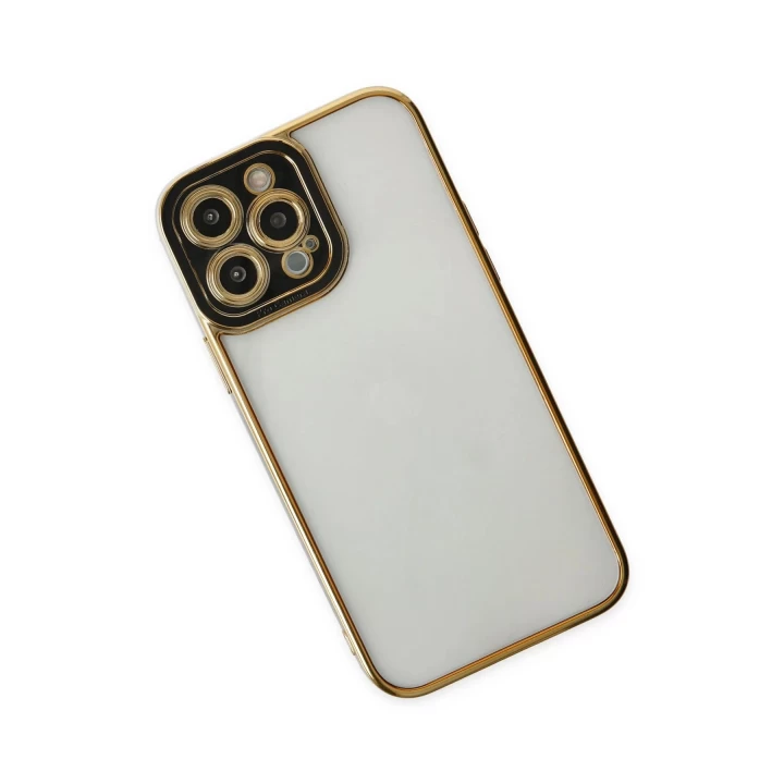iPhone 14 Pro Max Kılıf Liva Lens Silikon - Siyah