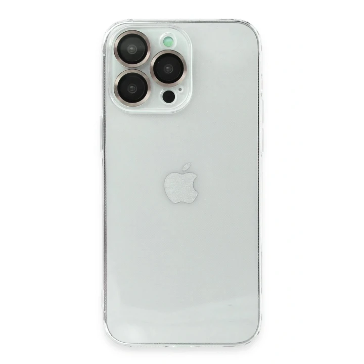 iPhone 14 Pro Max Kılıf Luko Lens Silikon - Gold
