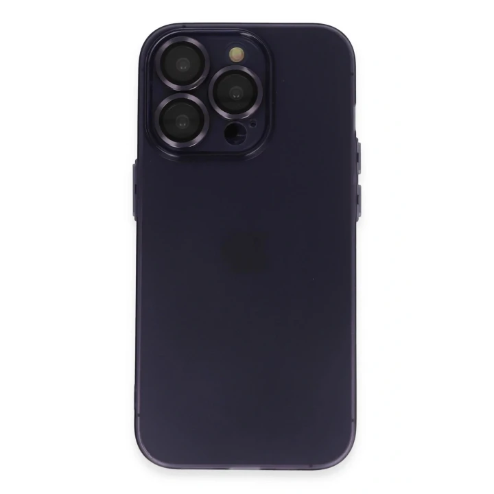 iPhone 14 Pro Max Kılıf Luko Lens Silikon - Siyah
