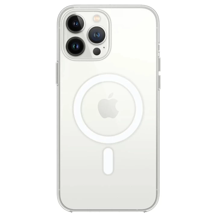 iPhone 14 Pro Max Kılıf Magneticsafe Şeffaf Silikon - Şeffaf