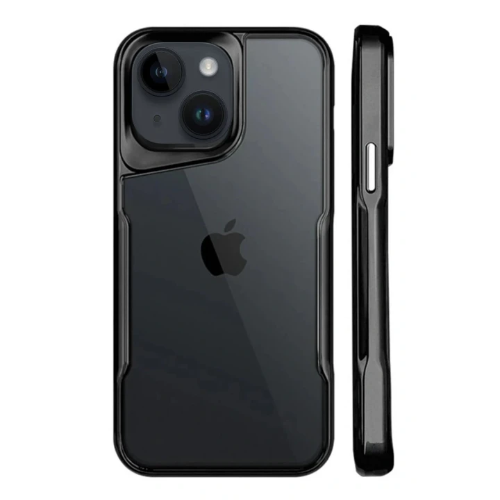 iPhone 15 Kılıf Boyi Silikon Kapak - Siyah